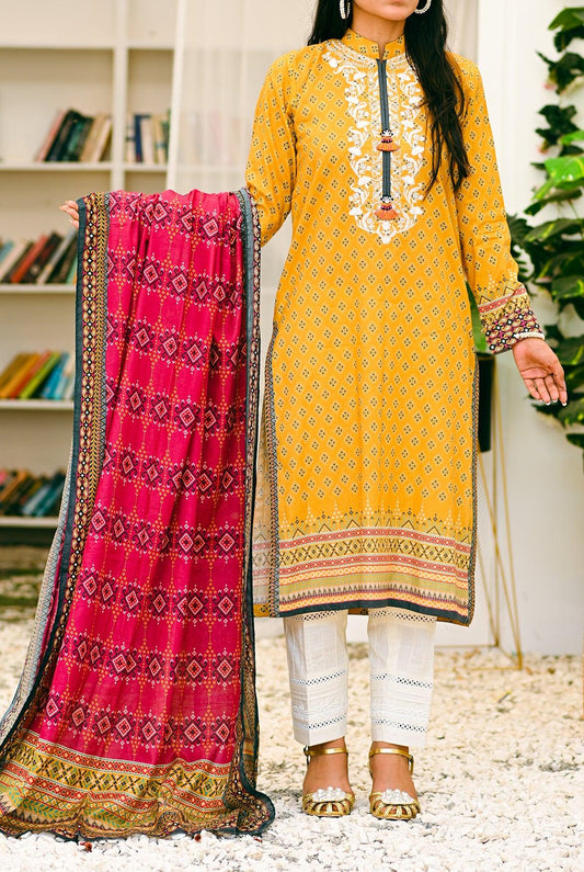 Lawn Embroidered Shirt & Dupatta | RTW | 2Pcs