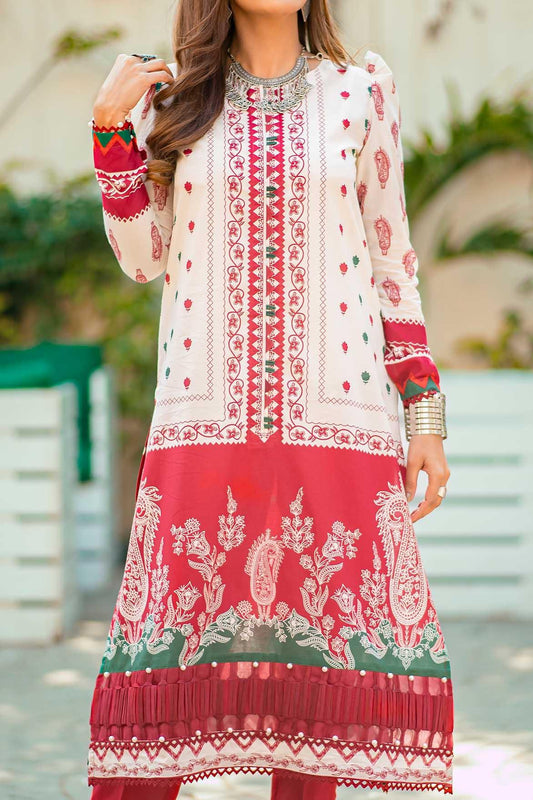 1 Piece | Unstitched Printed Kurti | Lawn