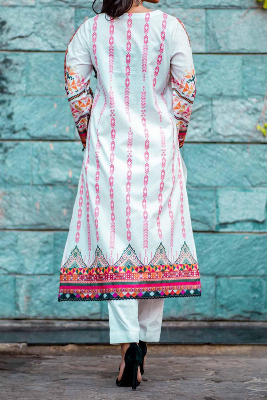 1 Piece | Unstitched Printed Kurti | Lawn