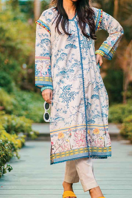 1 Pc | Unstitched | Digital Printed Lawn Shirt