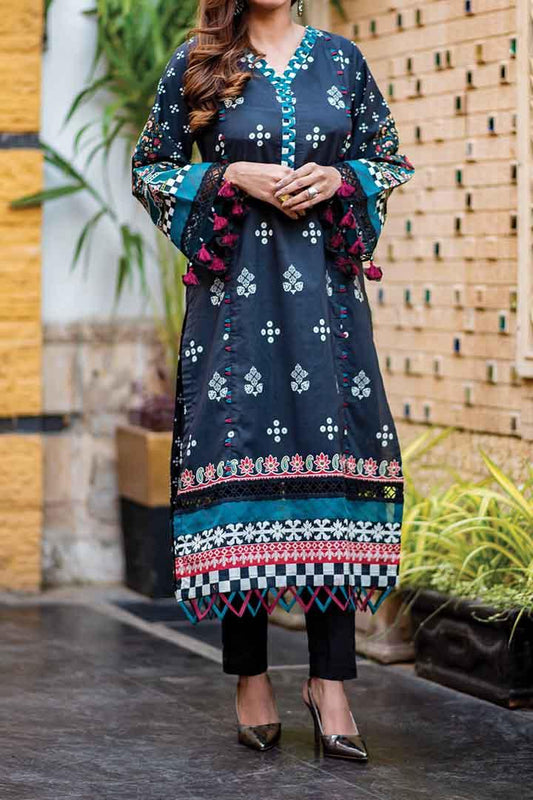 1 Pc | Unstitched | Digital Printed Lawn Shirt