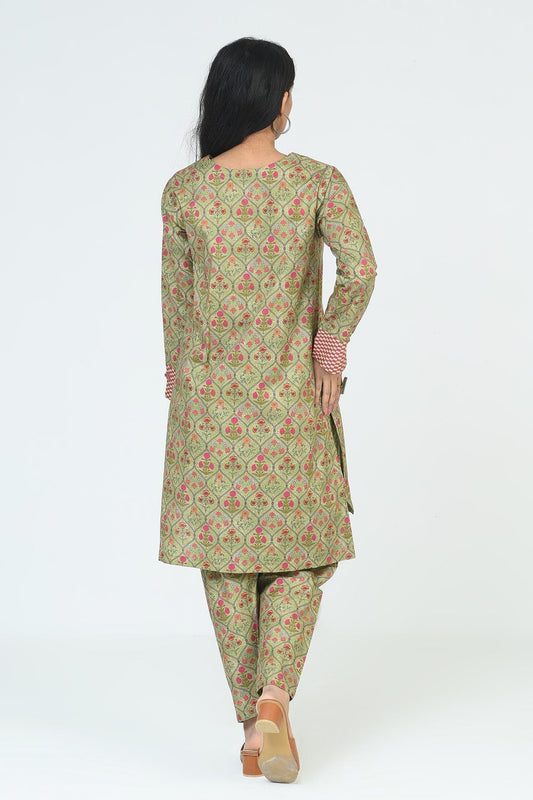 Pistachio | 2 Pc | Unstitched | Cambric Shirt & Trouser