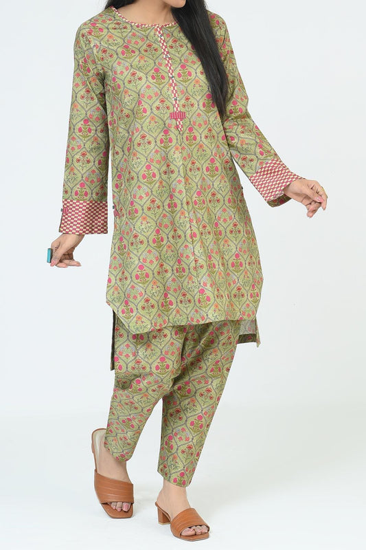 Pistachio | 2 Pc | Unstitched | Cambric Shirt & Trouser