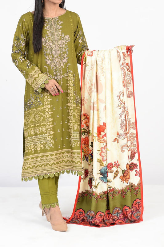 2 Pc | Unstitched | Viscose Shirt & Dupatta