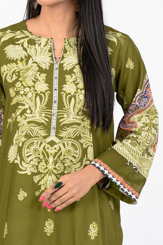 2 Pc | Unstitched | Viscose Shirt & Dupatta