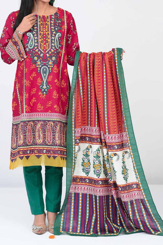 3 Pc | Unstitched | Khaddar Suit