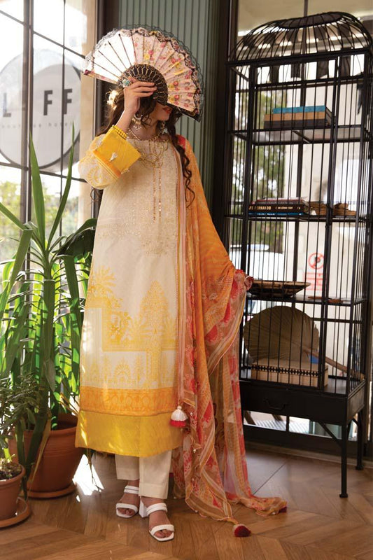 Regality (Embroidered | 3Pcs | Chiffon Dupatta | unstitched)