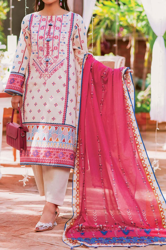 3 Piece | Unstitched | Embroidered Lawn 2022