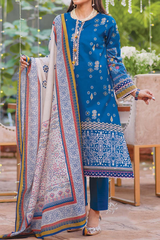 3 Piece | Unstitched | Embroidered Lawn 2022