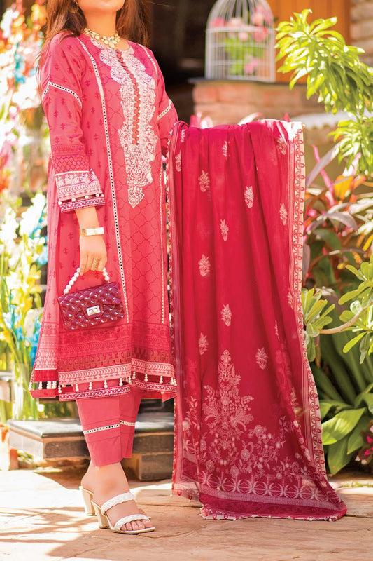 3 Piece | Unstitched | Embroidered Lawn 2022