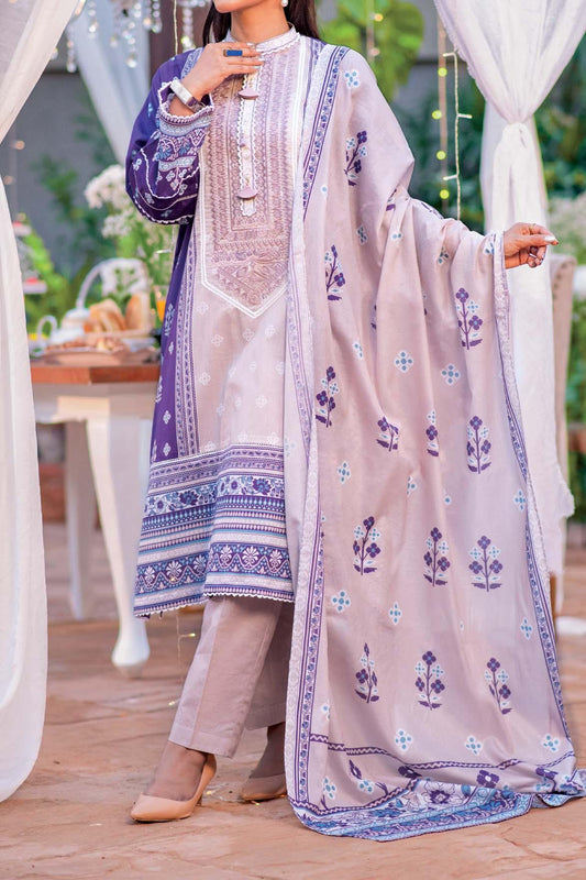 3 Piece | Unstitched | Embroidered Lawn 2022