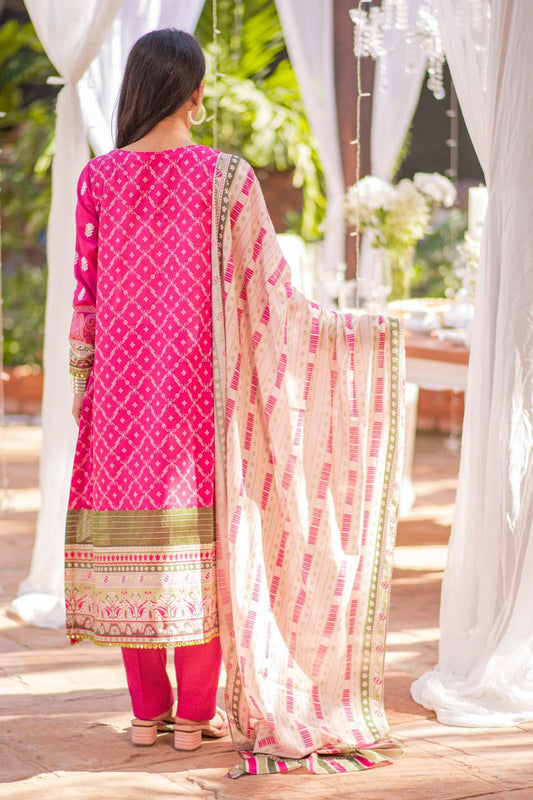 3 Piece | Unstitched | Embroidered Lawn 2022