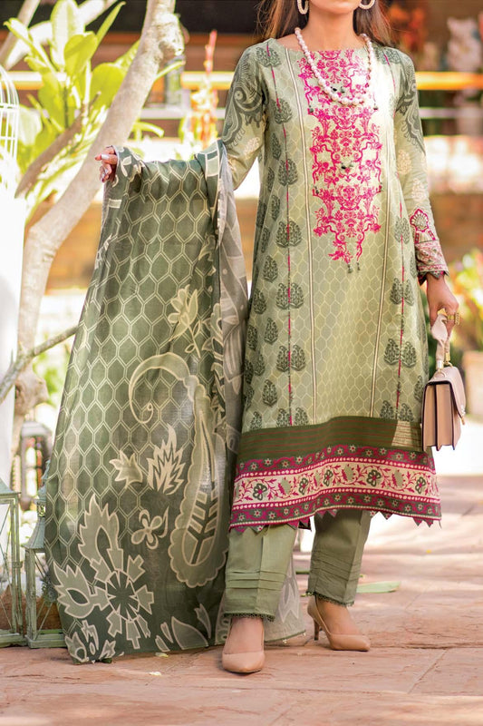 3 Piece | Unstitched | Embroidered Lawn 2022