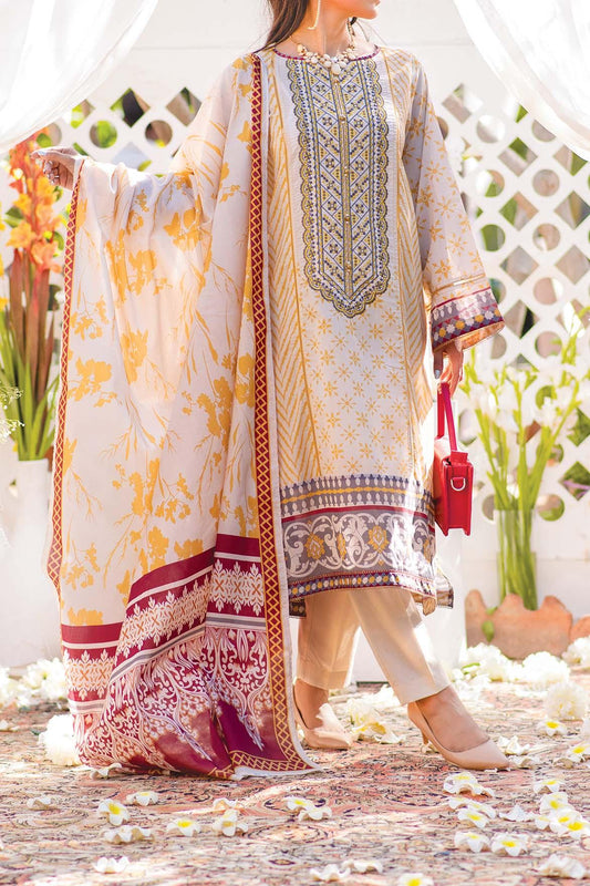 3 Piece | Unstitched | Embroidered Lawn 2022