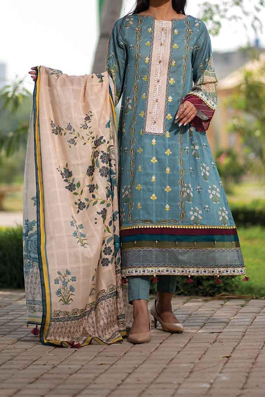 3 Piece | Unstitched | Embroidered Lawn