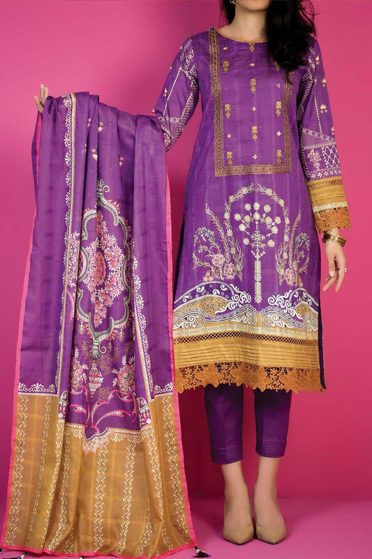 3 Piece | Unstitched | Embroidered Lawn