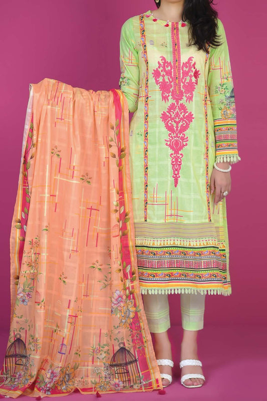 3 Piece | Unstitched | Embroidered Lawn