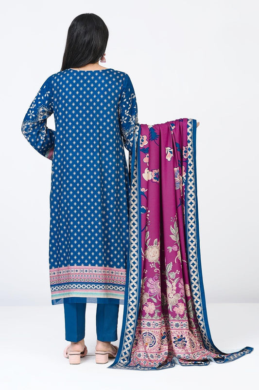 2 Pc | Unstitched | Herringbone Shirt & Dupatta