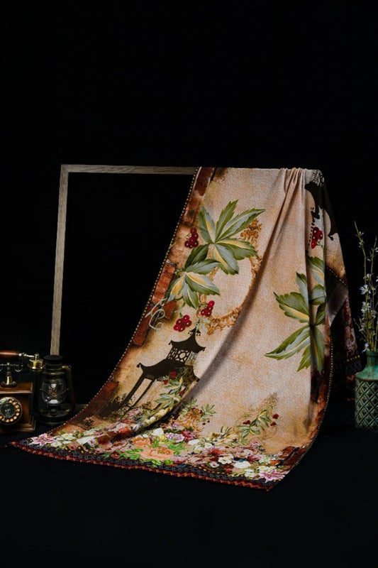 Printed Winter Shawl-045