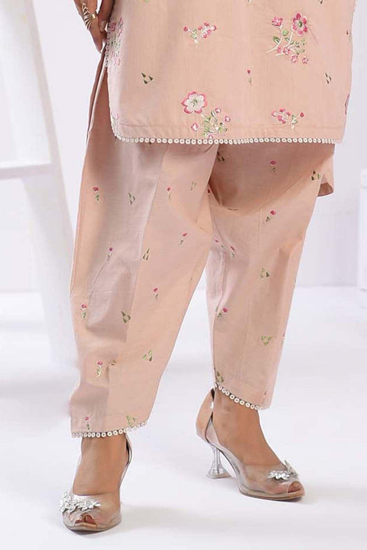 1PC | EMBROIDERED CHAMBRAY TROUSER | RTW