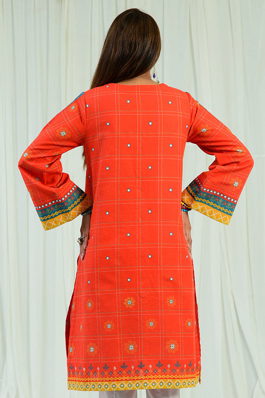 Khaddar Ember Flame Kurti | RTW | 1 Piece