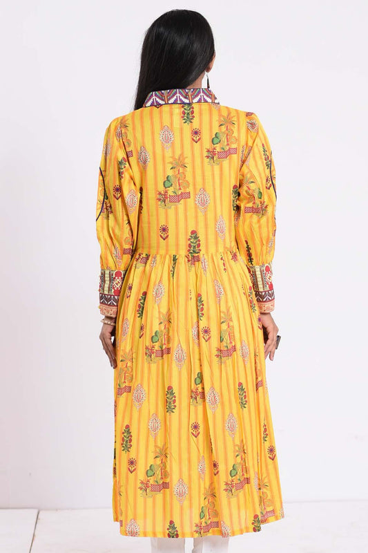 Printed Lawn Golden Fluff Kurti | RTW | 1 Piece