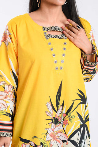 Printed Lawn Chalk Whisper Kurti | RTW | 1 Piece