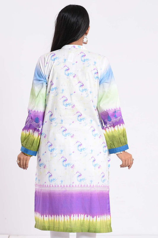 Boho Vibes Kurti | Multicolor Print | RTW