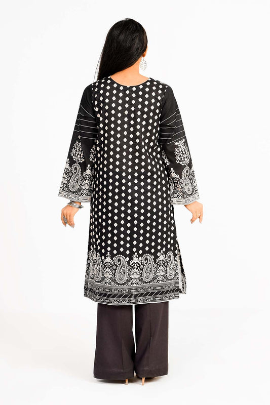 Timeless Monochrome Embroidery | Ready to Wear | 1 PC