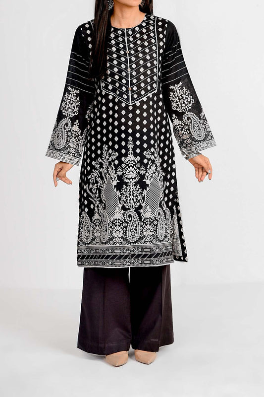 Timeless Monochrome Embroidery | Ready to Wear | 1 PC