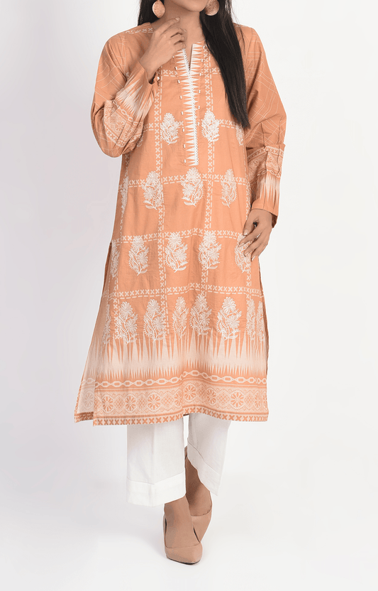 1 Piece | Unstitched | Embroidered Lawn Shirt